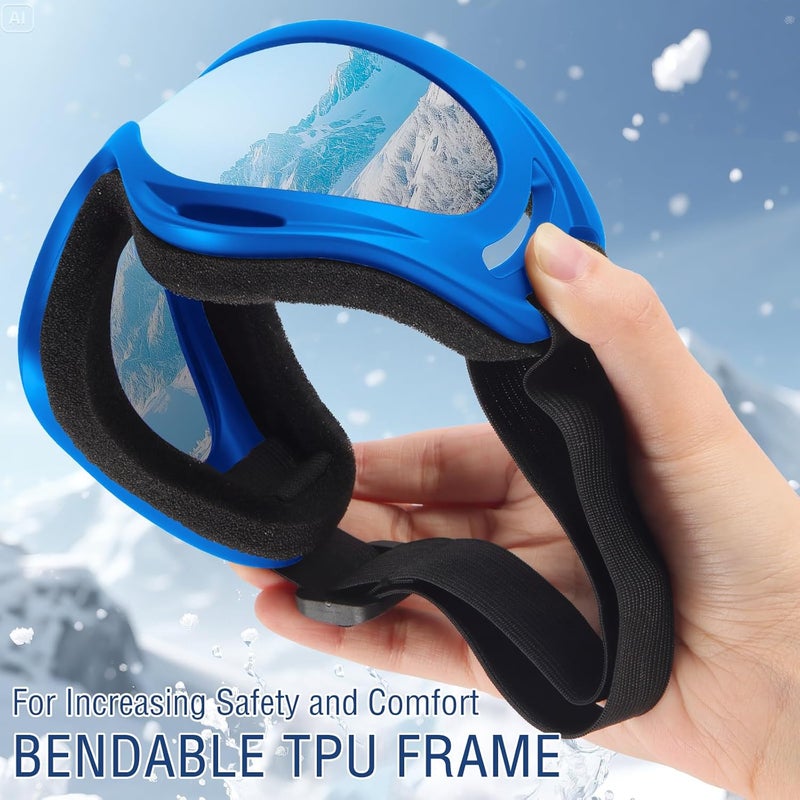OXG Store Ski Snowboard Goggles for Men Women, UV Protection Ski Snow Goggles for Kids Youth Adult - Image 5